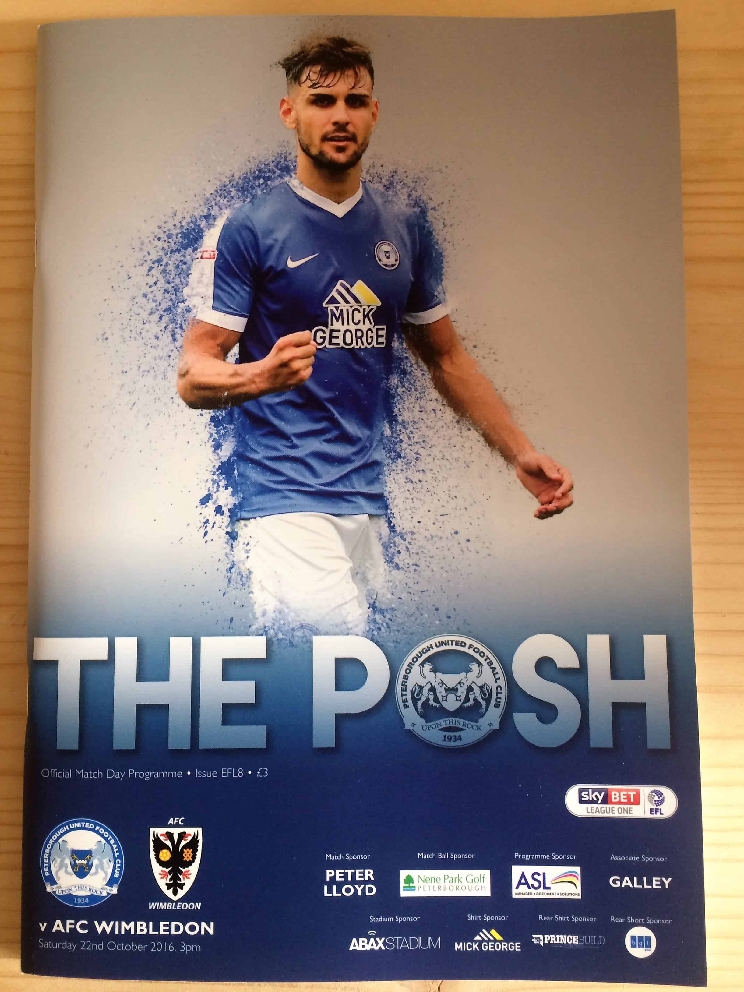 Peterborough United FC v AFC Wimbledon FC